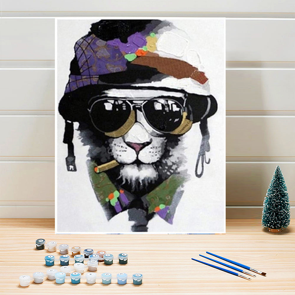 Paint By Numbers Adults Colorful Cat DIY Painting Kit 40x50CM Canvas