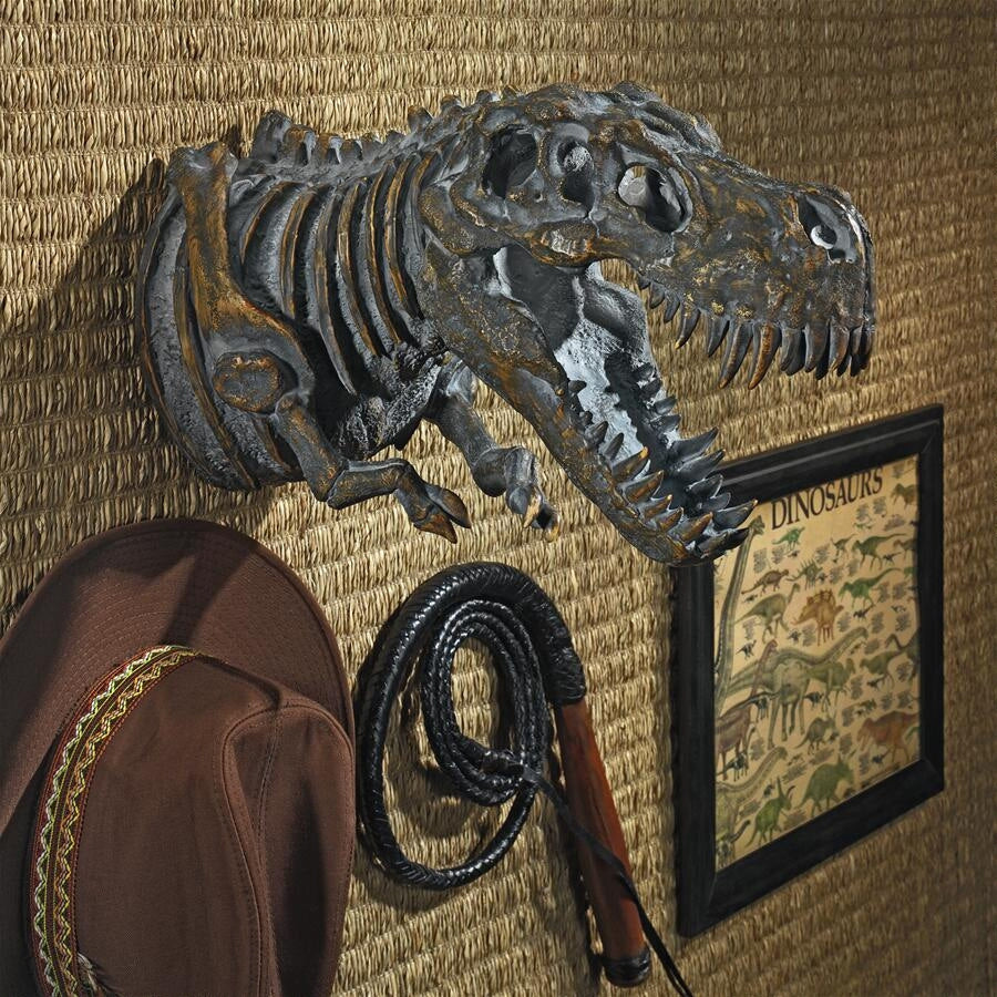 Dinosaur Skeleton Bathroom Toilet Paper Holder - Design Toscano