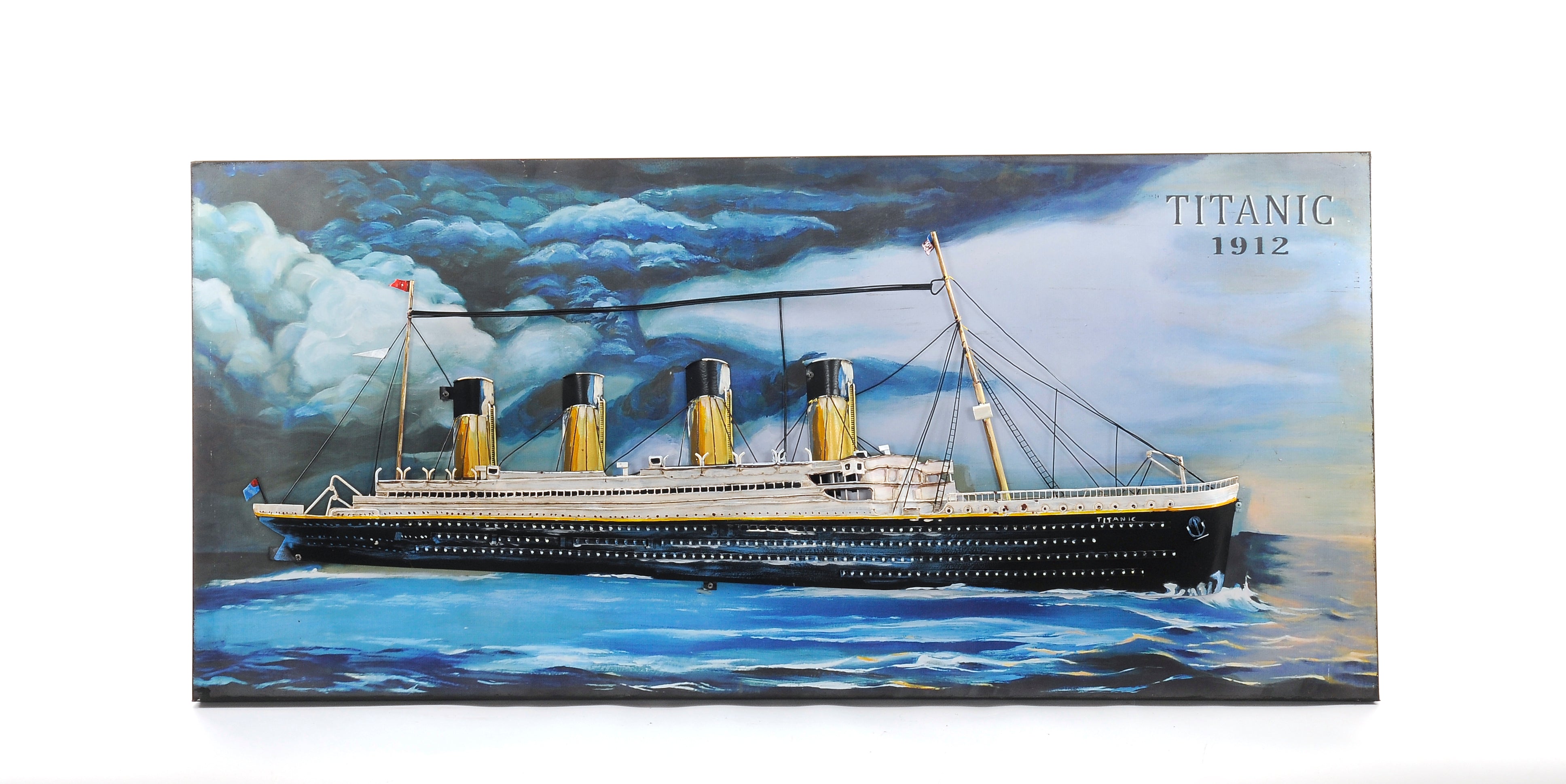 Old Modern Handicrafts X-Large Titanic Painted Model Boat