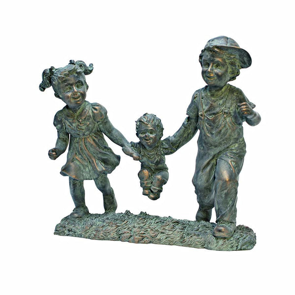 Bronze Finish Children Childhood Memories Garden Statue