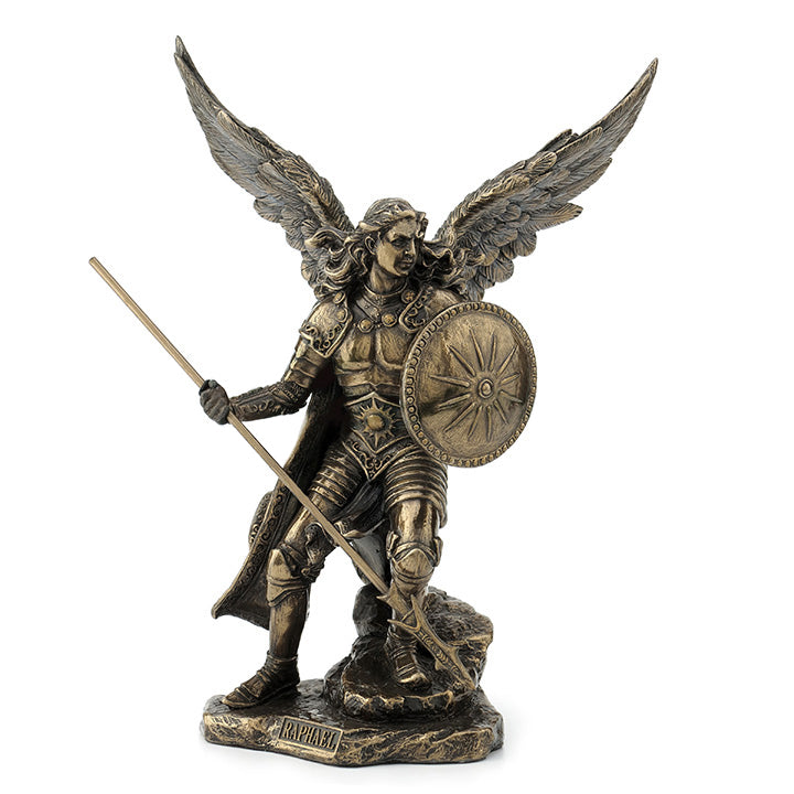 Archangel - Raphael - Religious Sculpture - Cold Cast Bronze ...