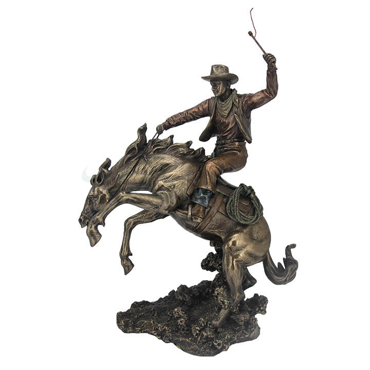 Cowboy - Classic Rodeo - Americana Sculpture - Cold Cast Bronze